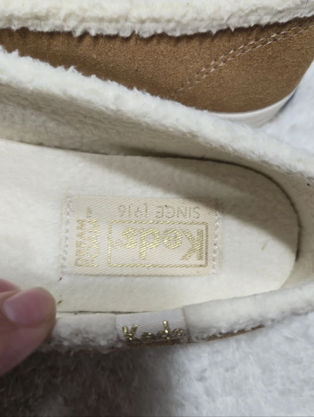 Keds® Double Decker Suede Slip-On Sneakers Tan Sz 8